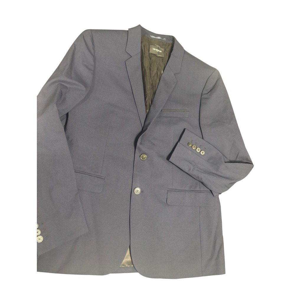The Kooples Mens Navy Fitted Wool Two Button Suit Blazer Size FR52/US42 MSRP$568